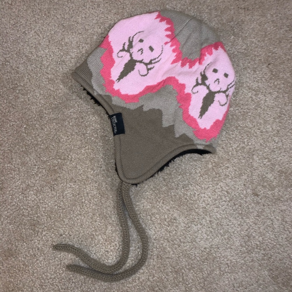 Pink Women’s hat with ear flaps